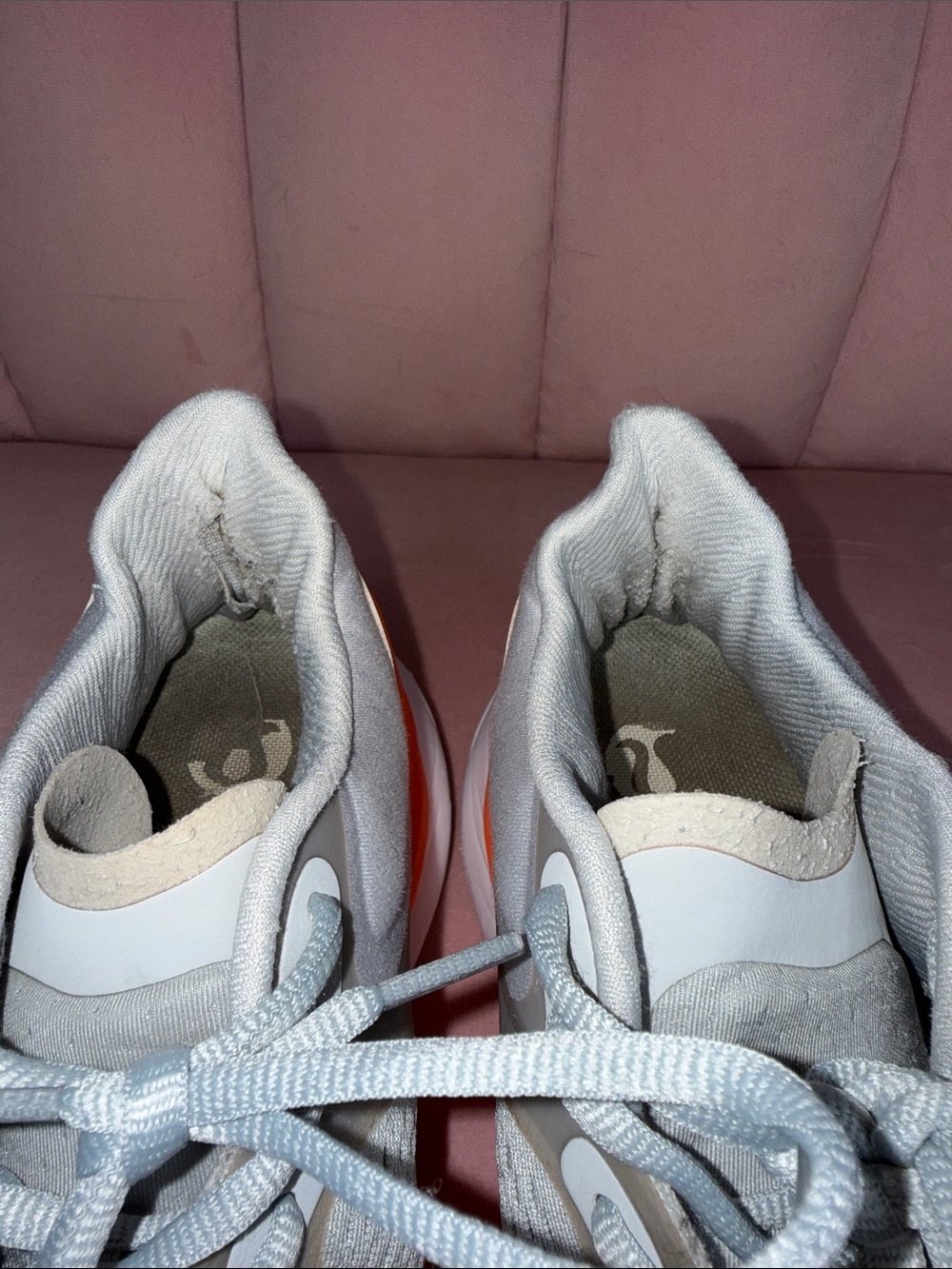 Lululemon Blissfeel Running Shoes Size 9 Vapor Highlight Orange White Sneakers - Picture 9 of 14